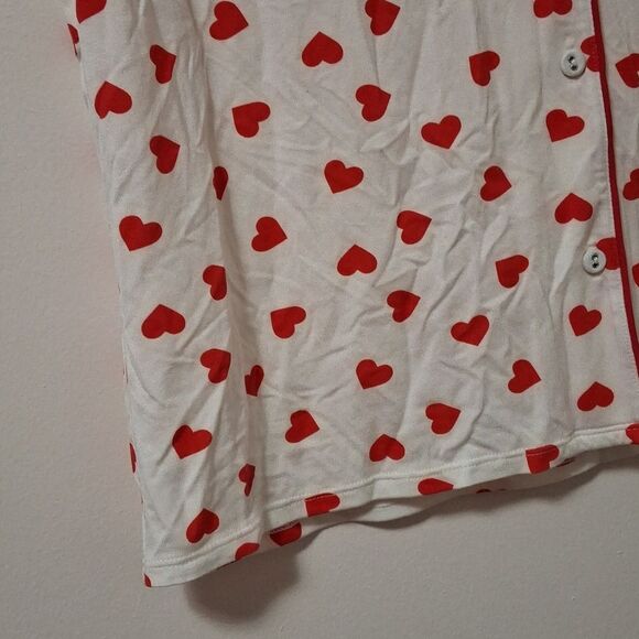 Skims Limited Addition Ruby and Marble Heart Sleep Top Size Small Womens NWT - Picture 3 of 7